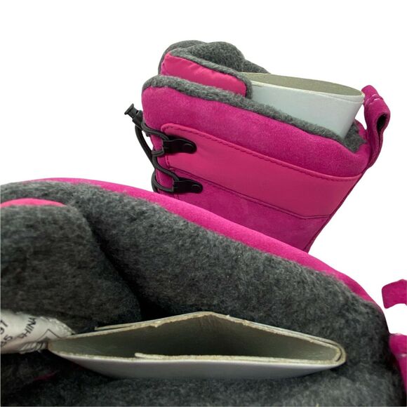 Lands End Winter Boots Women’s 30525 Pink Laceup Round Toe Mid Calf size 6M NWOT - Picture 8 of 14